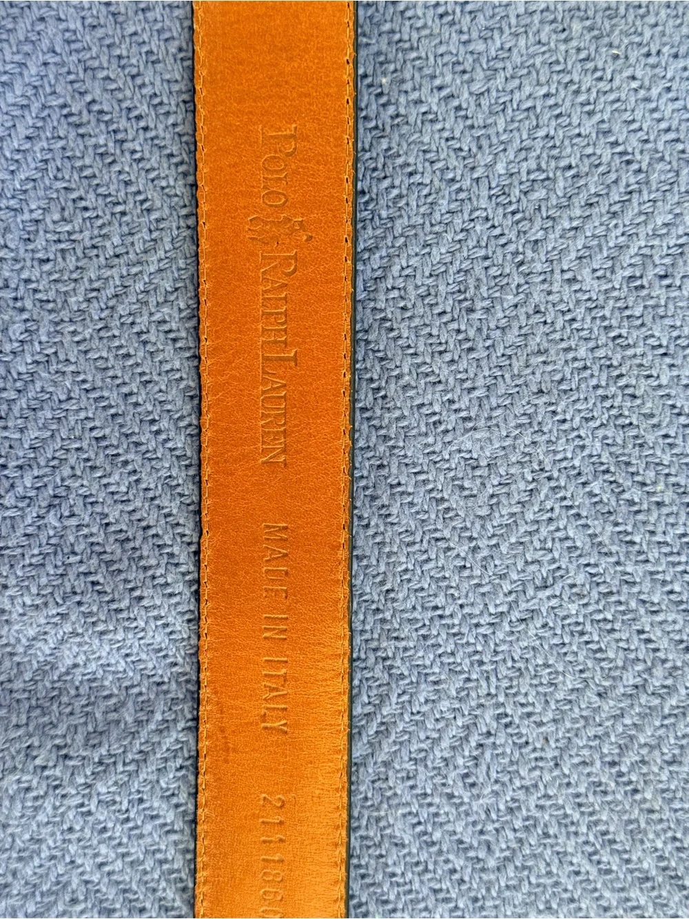 Ralph Lauren Italian Black Leather Men’s Belt  sz 32